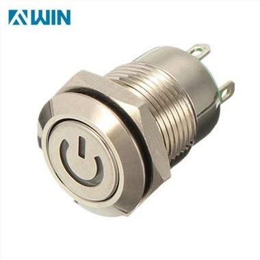 Lay5-Bp21 Metal Black Cap Rubber Push Start Button Push Button Switches