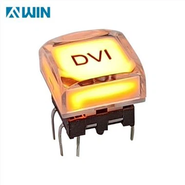 19mm Switch Black Alluminum Ring Illuminated 24V Light Pin Terminal Momentary 1no1nc Pushbutton