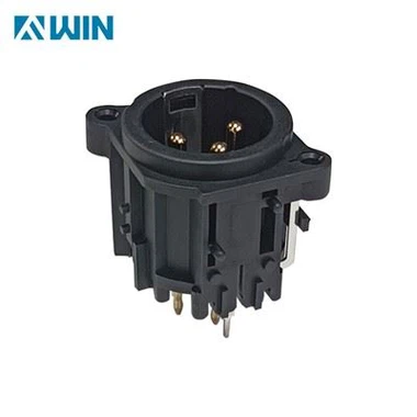 Horizontal 3 PIN PCB Mount XLR Connector