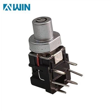 Flat Head Double Key Button on/off Momentary Flush Switch Button