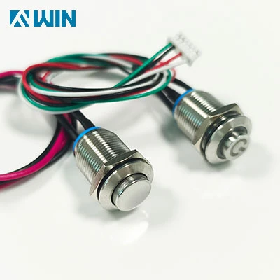 12mm Metal Push Button Switch With Cable