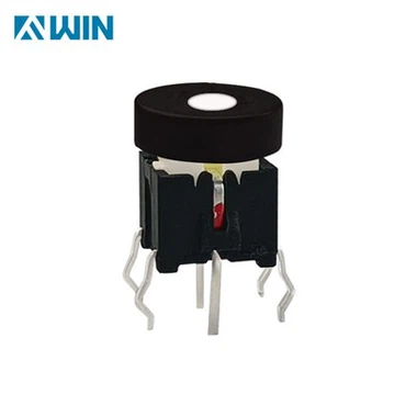 Illuminated Tact Switch with Red LED Inside